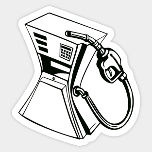 Fuel Pump Tightly Squeezed Retro Sticker